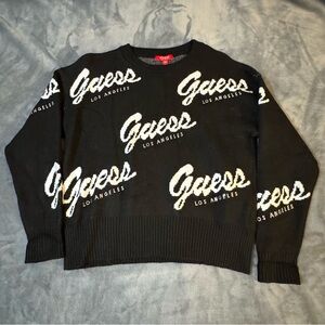 Guess Black and White Crew Neck Sweater

#1410
